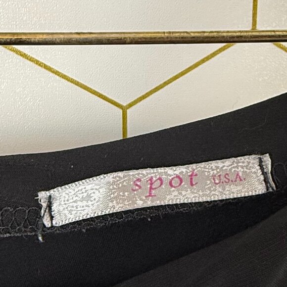 Black Two-Piece Dressy Set with Embellished Flare Leg Detail - Size - Large - Picture 8 of 10